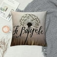 thumbnail image 2 of Nawypu  Throw Pillows Cover Dandelion Just Breathe Inspirational Quote About Freedom Miscellaneous Breath Doodle Air Flower Free Cushion Case  for Fall Home Decor, 2 of 5