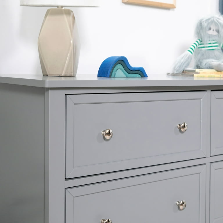 davinci kalani dresser grey DaVinci Kalani 6 Drawer Double Wide Dresser in Gray
