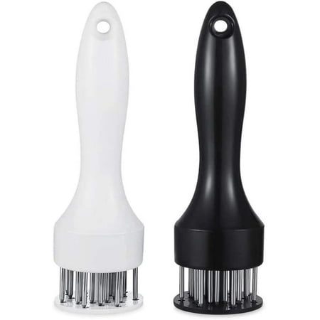 

2 Pack Meat Tenderizer Tool Profession Kitchen Gadgets Jacquard Meat Tenderizers with 21 Blades Stainless Steel Meat Tenderizer Needle Best for Kitchen Cooking Tenderizing Beef