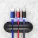 thumbnail image 4 of Organizador de cables, enrollador de Cable USB de silicona, Clips de gestión ordenados de escritorio, soporte de Cable para ratón, auriculares, Almacenamiento y organización del hogar 3 agujeros Injueey  HA005078-01, 4 of 6