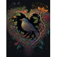 thumbnail image 2 of Passionate Plumage - Birds of Love Canvas Wall Art, 2 of 2