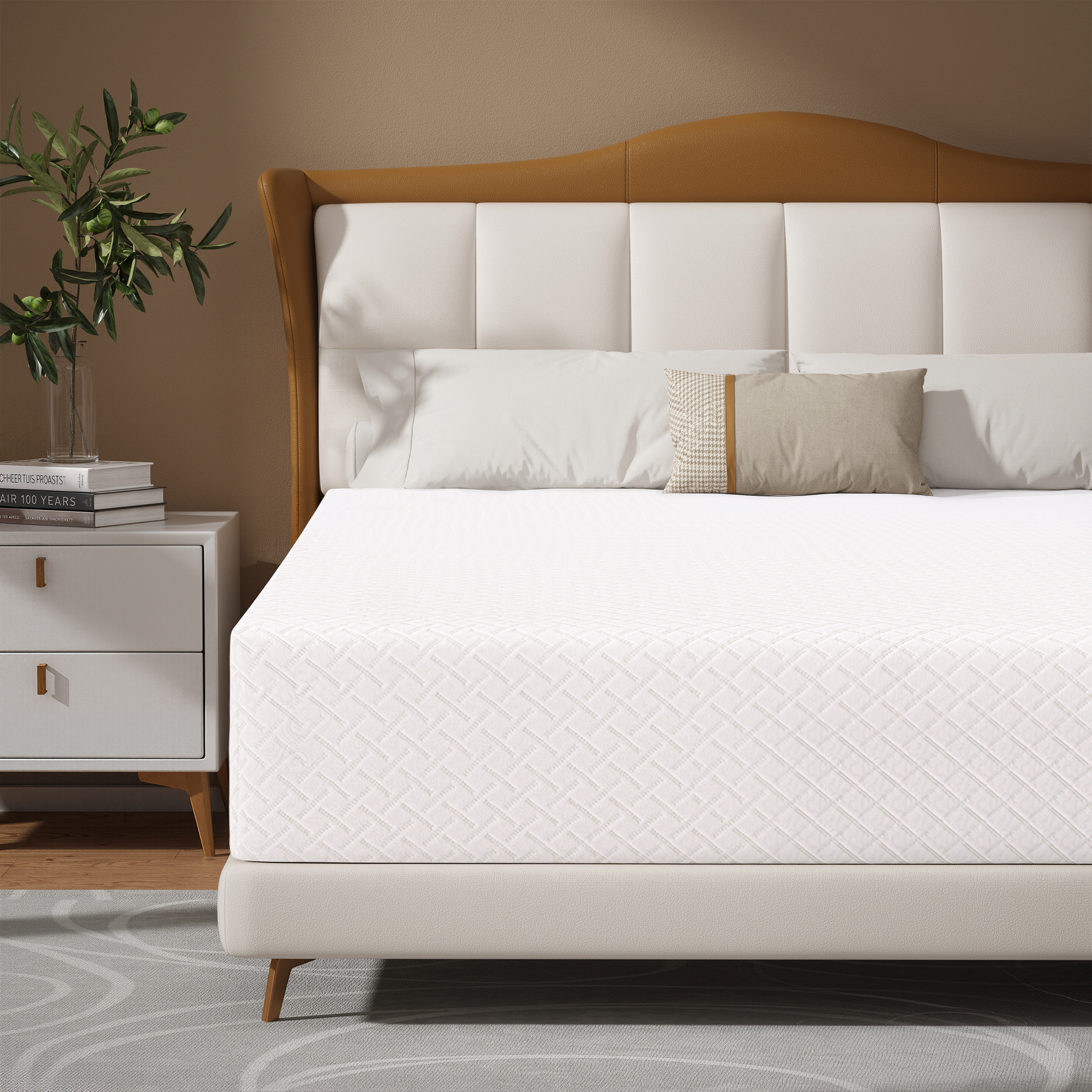 Subfun 6" Twin Mattress, Cooling Gel Memory Foam, Fiberglass-Free & Pressure Relief, CertiPUR-US Certified, 10-Year Warranty, Bed in a Box