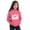 00#Hot Pink738, variant on Byoo Toddler Girl's Cartoon Pig Print Hoodie Long Sleeve Casual Hooded Sweatshirt Soft Cute Hoody Top,Hot Pink