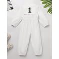 thumbnail image 5 of FYMNSI Baby Boy Girl Golfer Play Role Dress Up Jumpsuit 1st Birthday Romper Clothes Toddler Photoshoot Outfit, 5 of 8