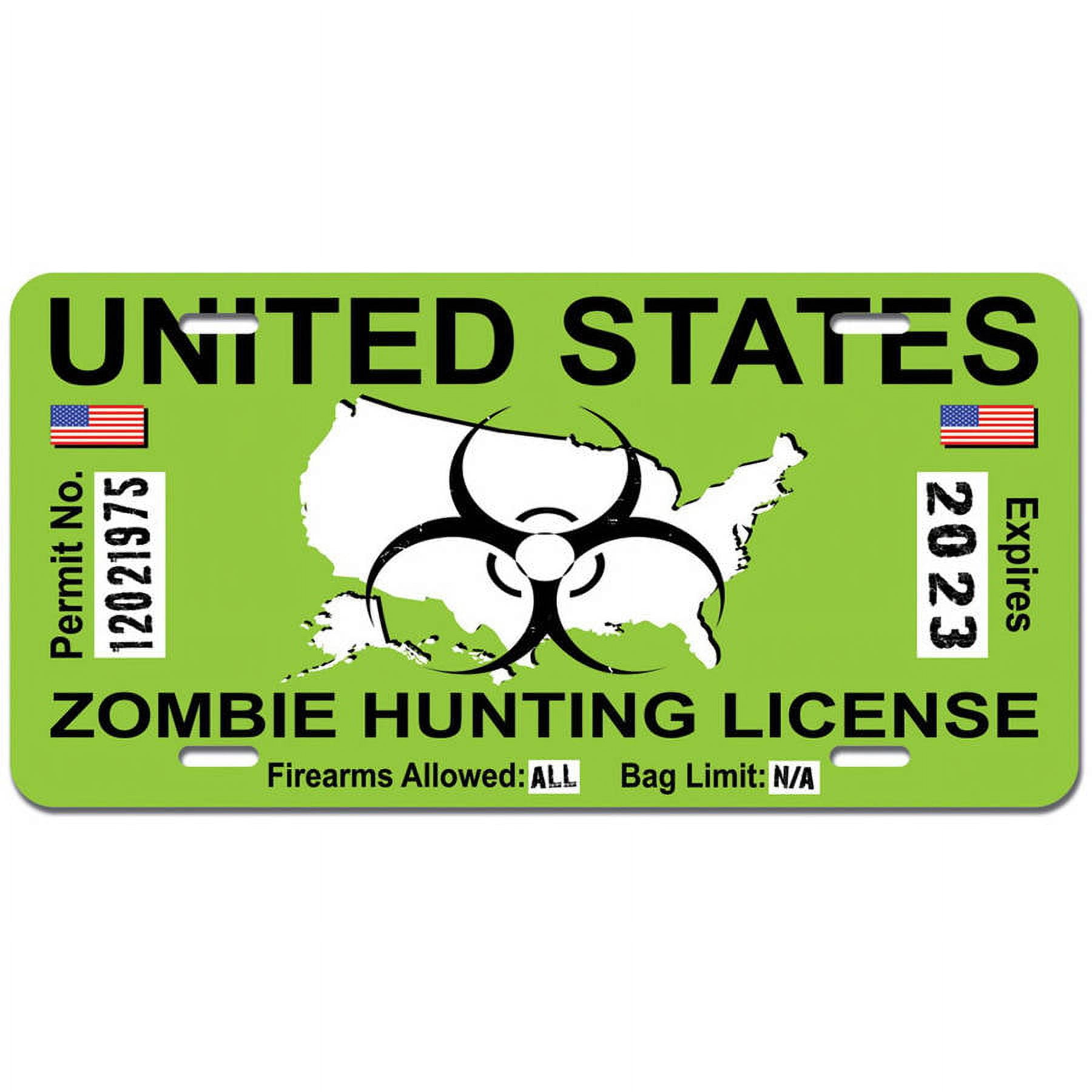 Nevada Zombie Hunting Permit Sticker Die Cut Decal Outbreak Response Team - Foto 3