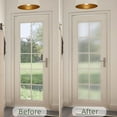 thumbnail image 3 of 45x300cm Reeded Glass Window Film, Window Privacy Film, Frosted Window Vinyl, 3D Decorative Window Decals Non Adhesive for Bathroom Living Room, 3 of 5