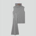 thumbnail image 3 of INCERUN Tops 2024 Moda para hombre Cuello alto Diseño irregular Chalecos Casual Ropa de calle Patchwork Rayas Sin mangas Camisetas sin mangas S-5XL, 3 of 5
