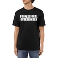 thumbnail image 1 of Camisetas de algodón para hombre de Professional Overthinker, camisetas casuales básicas de cuello redondo, camisetas de moda de manga corta., 1 of 6