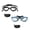 Black,Blue, variant on Swim Goggles with Ear Plugs & Zippered Box, Anti Fog No Leaking Swimming Goggles for Adults Women Men, 360° Wide View Pool Goggles for Beach Training, 6.69"