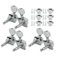 thumbnail image 4 of String Tuning Pegs, Guitar Tuning Keys, Metal Structure Stable And Durable Easy To Install Glossy DIY For Guitar Repair Master Guitar Instrument Lovers Silver,Black, 4 of 8