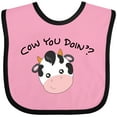 thumbnail image 3 of Inktastic Cow You Doin'? Cute Cow Boys or Girls Baby Bib, 3 of 4