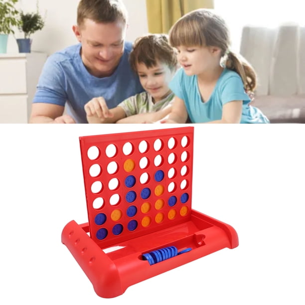 Un Juego De Mesa De Estrategia De 4 En , 2 Jugadores, Alineación Reversible, 4 Juegos Para Niños, Niñas Y Niños