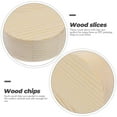 thumbnail image 2 of OFFIGAM 10 Pcs Round Wood Discs Natural Beige Wooden Craft Supplies for Projects and Home Decor, 2 of 11