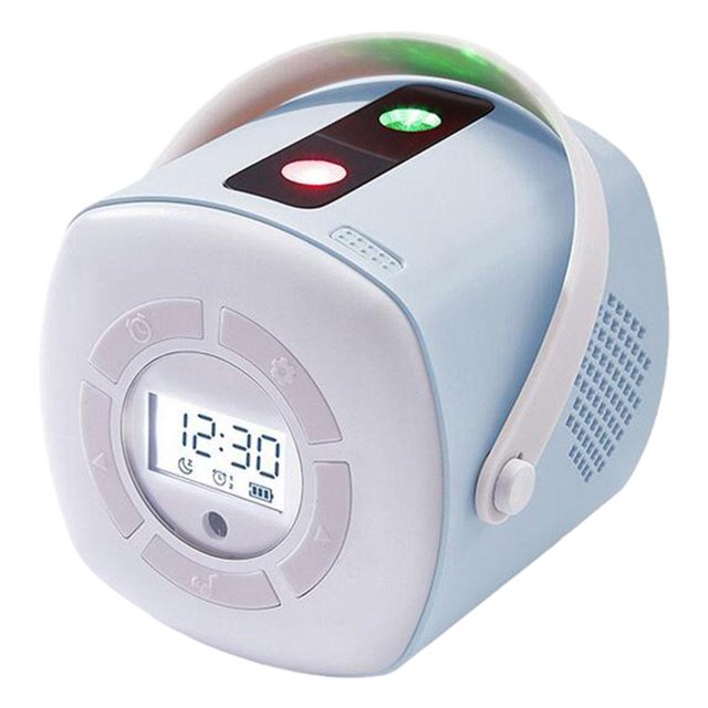 Proyector de portátil Luz , Reloj despertador para niñoámpara de proyección de cielo do con atmósfera USB, Soporte para Azul Sunnimix proyector de luz de galaxia