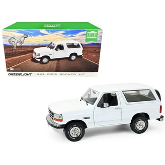 1996 Ford Bronco XLT Burgundy and Silver 1/18 Diecast Model Car by
