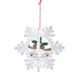thumbnail image 2 of Colgantes de madera navideños 3D Adornos colgantes de madera navideños multiusos para Copo de nieve, 2 of 9