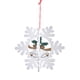 thumbnail image 2 of Adornos colgantes navideños para árbol de Navidad, adornos navideños de estilo rústico. Copo de nieve, 2 of 9