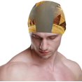 thumbnail image 2 of FYBTO Chapeau de Natation Égyptien Sphinx et Pyramide pour les Hommes, 2 of 5