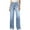 Sky Blue, variant on Guluxicc Jeans for Women Casual Drawstring Elastic Waist Straight Leg Denim Pants High Rise Outdoor Business Work Pants Trousers, Blue, S