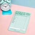 thumbnail image 5 of Where's My Money? Weekly Spending Tracker Budget Finance AF Planning Pad, Aqua, 5 of 6