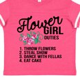 thumbnail image 4 of Inktastic Flower Girl Wedding Duties Girls Toddler T-Shirt, 4 of 5