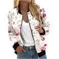 thumbnail image 2 of Jindong Veste à Fermeture Éclair Imprimée pour Femmes Automne et Hiver, 2 of 5
