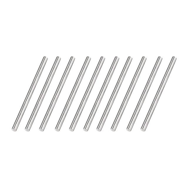 Unique Bargains 4mm x 75mm 304 Stainless Steel Solid Round Rod for DIY Craft - 10Pcs