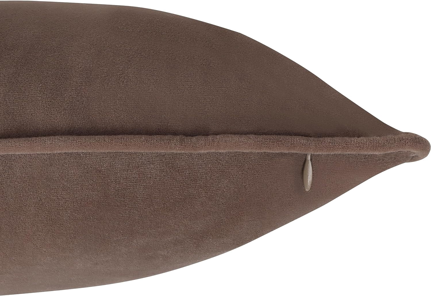 A1HC Set of 2 Luxurious Soft Velvet Throw Pillow Covers Only, 12"x20", Dark Brown, Decorative Cushion Covers with Hidden YKK Zipper for Sofa or Bed