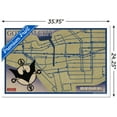 thumbnail image 3 of DC Comics TV Batman Beyond - Map Wall Poster, 22.375" x 34" Framed, 3 of 5