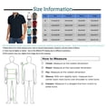 thumbnail image 3 of Men's Golf Shirt Casual Sports V Neck Ribbed Collar Short Sleeve Fashion Casual Solid Color Plain Spring & Summer Regular Fit M, 3 of 5