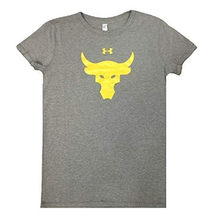 Under Armour Womens Project Rock Shirt Heather Gray XS 1311013-090