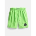 thumbnail image 3 of Maui and Sons Boy's Solid Green Pool Shorts Quick Drying Swim Trunks Inspired by California Surf Culture & Designed for Everyday Comfort, 3 of 5