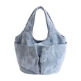 thumbnail image 2 of Embroidered Canvas Bag Women's Multi-Pocket Handheld Bag Large Capacity Commute Tote Bag Mommy Bag Vegetable Basket Bag, 2 of 6