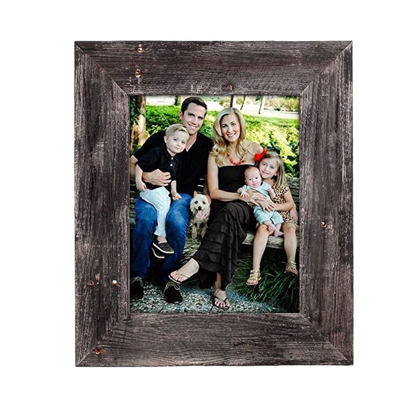 Rustic Farmhouse 16x20 Smoky Black Reclaimed Wood Picture Frame (3