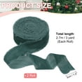 thumbnail image 2 of Uxcell Velvet Ribbon Crinkled Handmade Frayed Edge Vintage Ribbons for Gift Wrapping Christmas Tree Ornament Dark Green, 2 of 3
