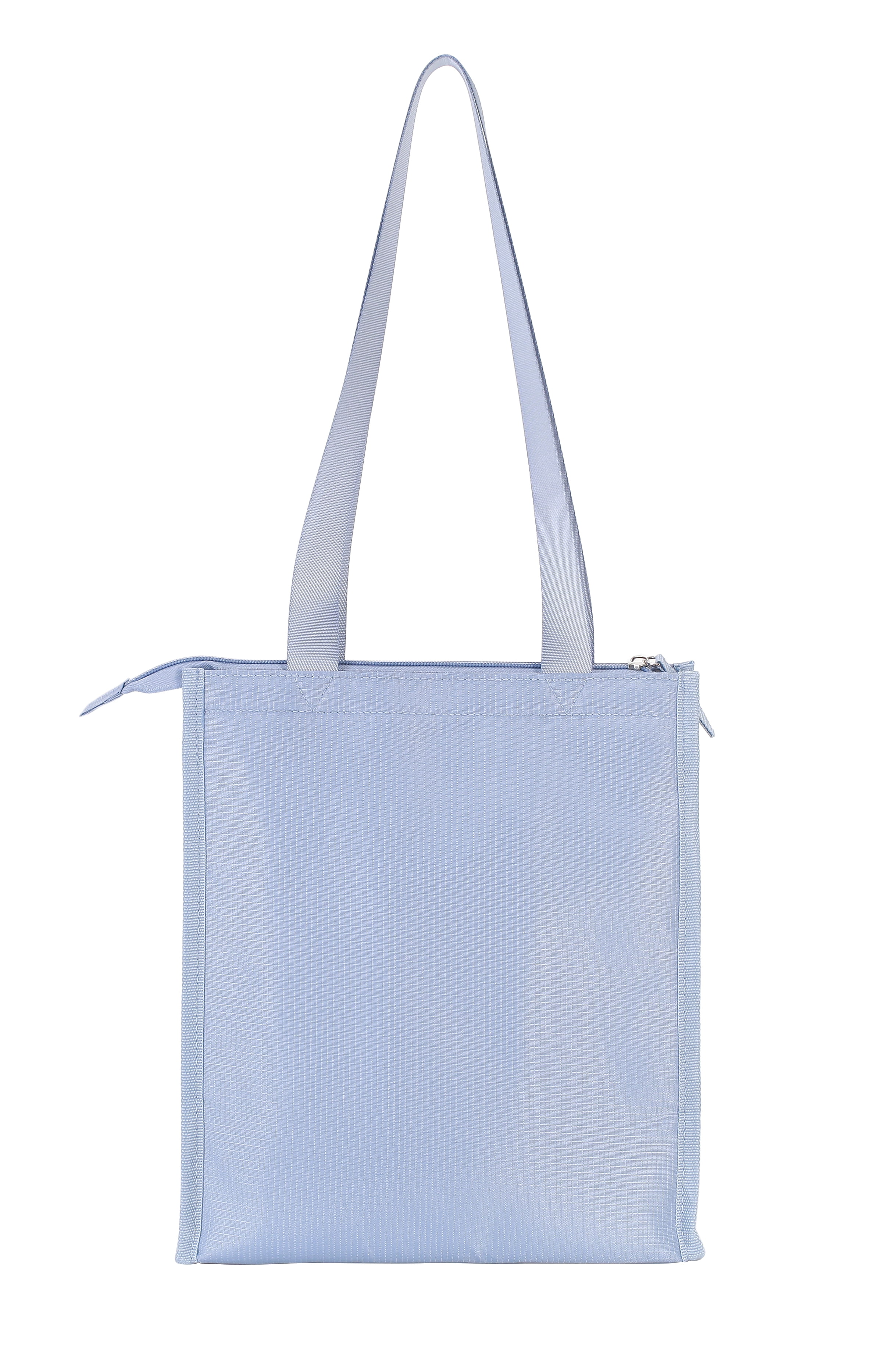 Mainstays Blue Polyester Zippered Reusable Lunch Bag, Best Used for On-the-Go Snacks and Small Portions