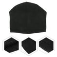 thumbnail image 2 of Chunky Knit Beanie Hat for Winter - Black, 2 of 4