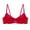 Red, variant on RMGVDSD Women Wireless Bras New Colorful Sexy Lace Plus Size Bra Underwears Push Up Cover Soft Comfort Bralettes