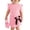 Pink A, variant on WRKEKC Girls Summer Outfits Kids Floral Appliqué Ruffle Sleeve Top and Skirt 2 Piece Set for Toddler Girls 6 Months-3 Years