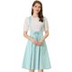 thumbnail image 1 of INSPIRE CHIC Vestido General De Cintura Elástica Con Tirantes Y Tirantes Para Mujer Verde claro XL, 1 of 5