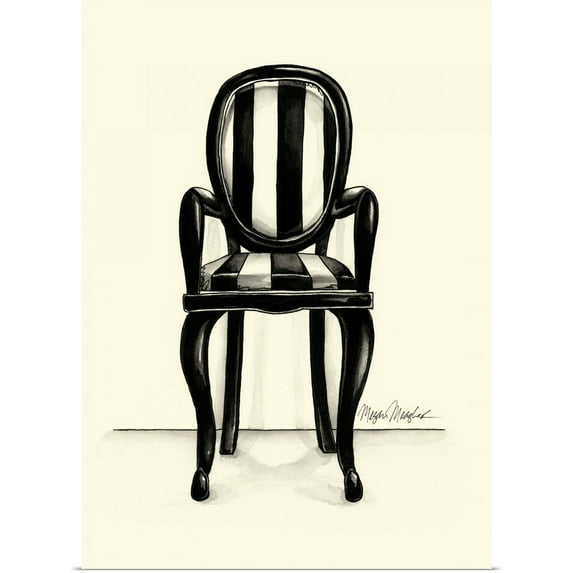 Great BIG Canvas | Rolled Megan Meagher Poster Print entitled Designer Chair I