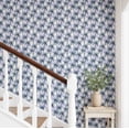 thumbnail image 2 of S4Sassy Tropical Palm Tree Wallpaper - Blue Wall Covering, 25" X 360" Self-Adhesive Vinyl Walls Paper, Decorative Wallwrap, Easy Diy Walls Covering For Bedroom, Living Room, Living Space, 2 of 9