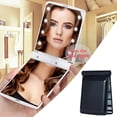 thumbnail image 6 of Homerr LED Makeup Mirror Portable Vanity Mirror Pocket Size Handheld Folding Lighted Travel Makeup Mirror with 1X Magnification Double sided Rectangle Purse Mirror Portable and Practical, 6 of 7
