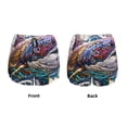 thumbnail image 3 of Daiia Psychedelic Shark Artwork Pattern Women's 2 in 1 Running Shorts - Lightweight Athletic Workout Gym Yoga Shorts Liner with Phone Pockets-X-Large, 3 of 7