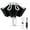Gray, variant on Breliio Storm Umbrella, Reverse Folding Umbrella with Carabiner Handle, Wind-Resistant Compact Travel Umbrella for Men Women, Large Coverage Portable Inverted Rain Umbrella