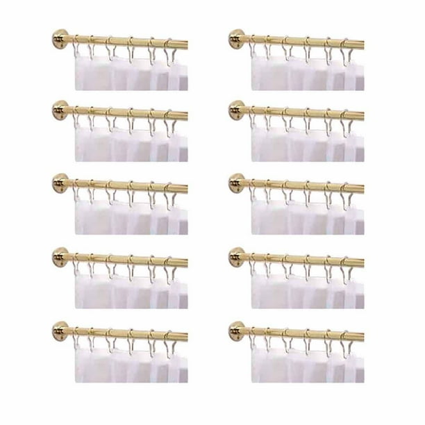 10 Shower Curtain Rod Solid Brass 5' Long Renovator's Supply