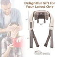 thumbnail image 3 of Costway Neck Shoulder Massager with 2 Heating Levels & Adjustable Intensity Beige, 3 of 9