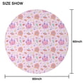 thumbnail image 6 of Classic Princess Pattern Round Tablecloth 60"x60",Wrinkle Wipeable Table Cloth for Kitchen Dining Room Picnic Patio Party, 6 of 6