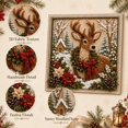 thumbnail image 3 of 3D Christmas Fabric Poke Art Kit with frame,Handmade Fabric Poke Art Kit for Adults & Beginner, Vintage Holiday Handmade Decoration, Easy Relaxing DIY Craft, 3 of 7