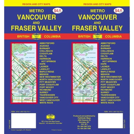 Pre-Owned Metro Vancouver / Fraser Valley Street Map Paperback